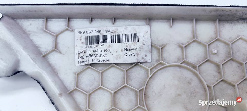 OSŁONA SŁUPKA P T AUDI A6 C6 4F9867246 1MB S Przystajń sprzedam