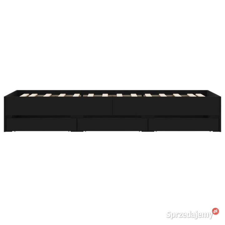 Rama łóżka z szufladami czarna 100x200 WM3207288 Warszawa
