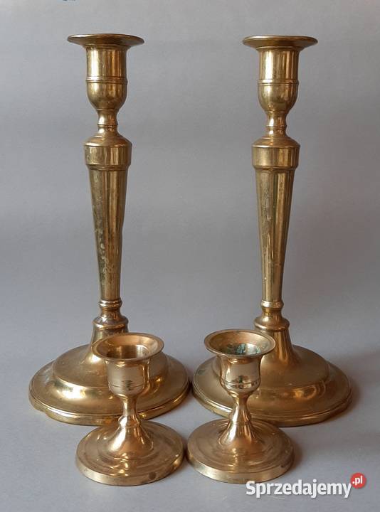 świeczniki mosiężne Łuków