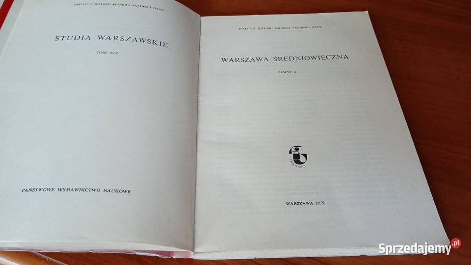 Warszawa średniowieczna zesz 2 Studia Gdańsk sprzedam