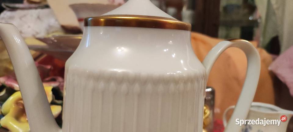 Dzbanek biel złoto porcelana Hutschienreuther Wrocław