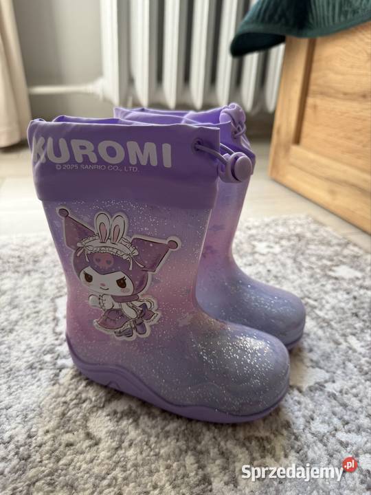 NOWE kalosze dziecięce KUROMI r25 brokatowe Szczecin