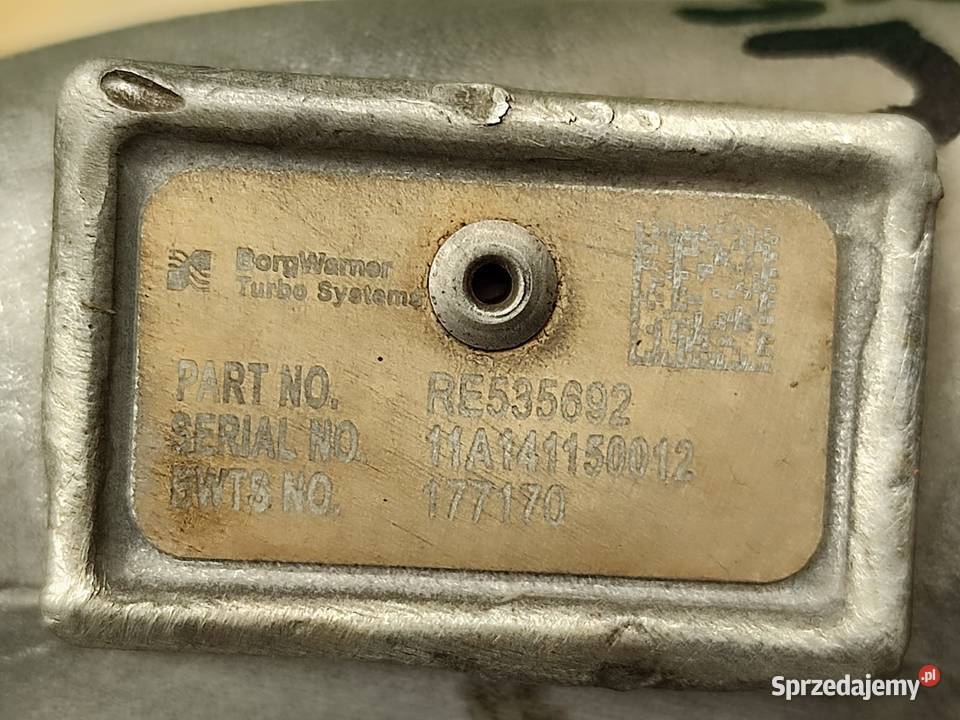 Turbosprężarka BorgWarner RE535692 John Deere Wilkowo
