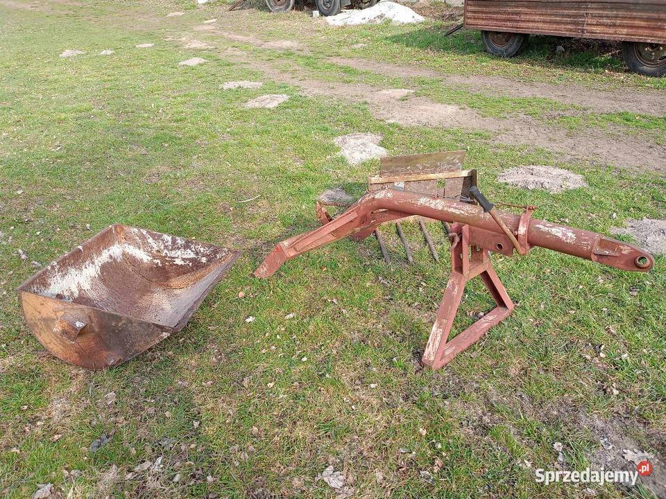 Ładowacz na tył łyżka i widły komplet łódzkie
