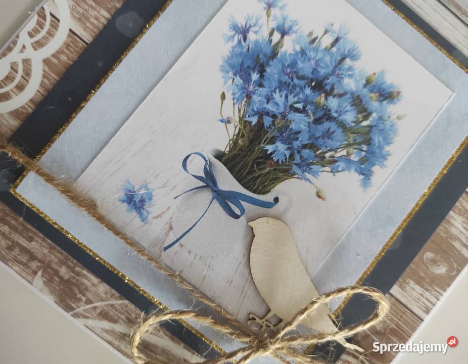 Kartka ręcznie robiona na urodziny Chabry Łódź