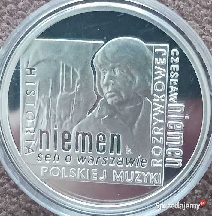 10 Czesław Niemen 2009 Mennicze lustrzanka Numizmatyka Konin