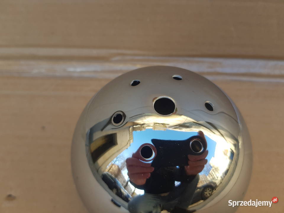 Klosz do lampy KULKA KULA metalowa CHROM 120mm