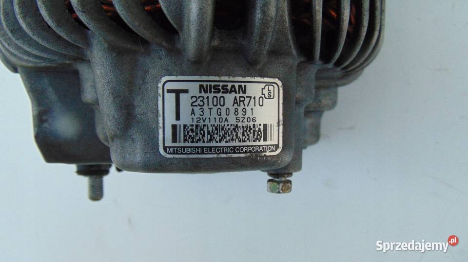ALTERNATOR INFINITI M45 Q45 FX45 23100AR710 Układ elektryczny Nowy Tomyśl