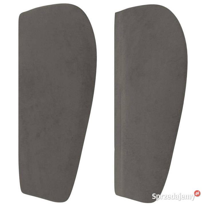 Zagłówek uszak ciemnoszary 83x23x7888 aksamitny Warszawa