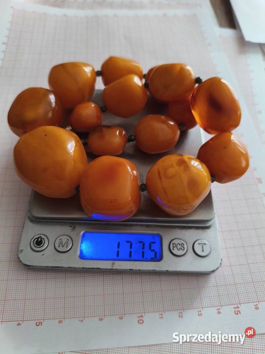 Naszyjnik Bursztyn Vintage 177gram Białystok