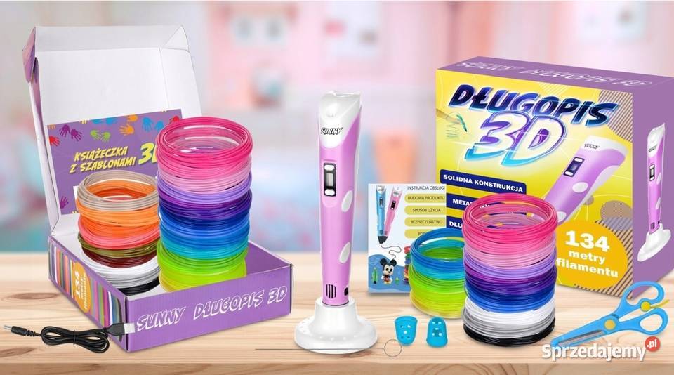 DŁUGOPIS 3D Sunny 6 innych produktów Edukacyjne wielkopolskie sprzedam