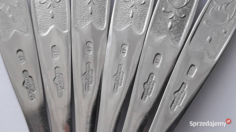 Łyżki obiadowe PNĄCZA Gerlach sztućce PRL Dąbrowa Górnicza