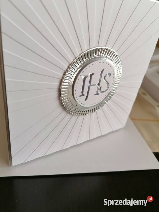 Kartka w pudełku z okazji komunii świętej Strzebiń