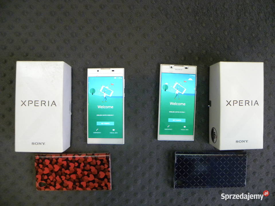 Dwa telefony Sony Xperia L1 kolor biały sprawne Legnica