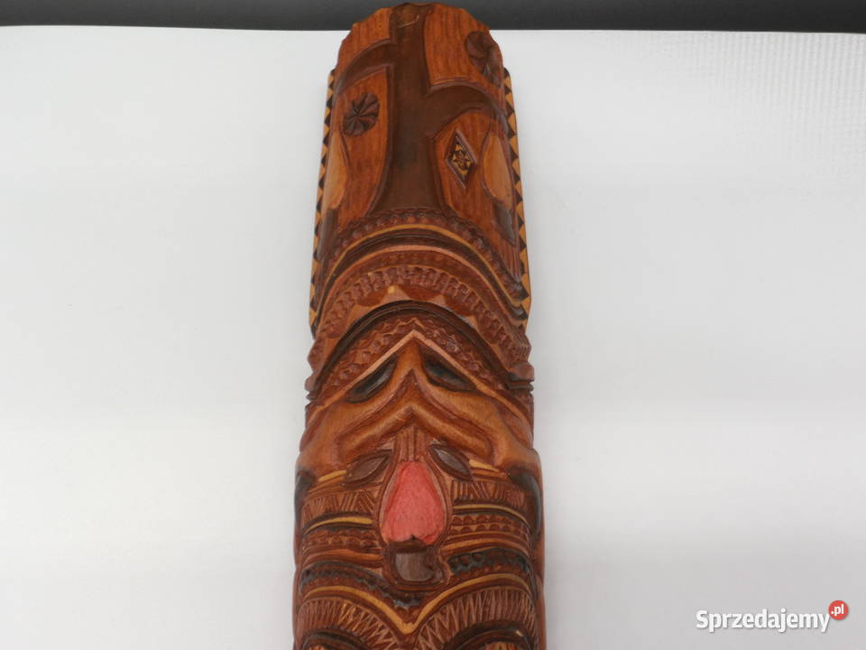 Ręcznie rzeźbiony totem TIKI Unikatowa rzeźba z Raszków