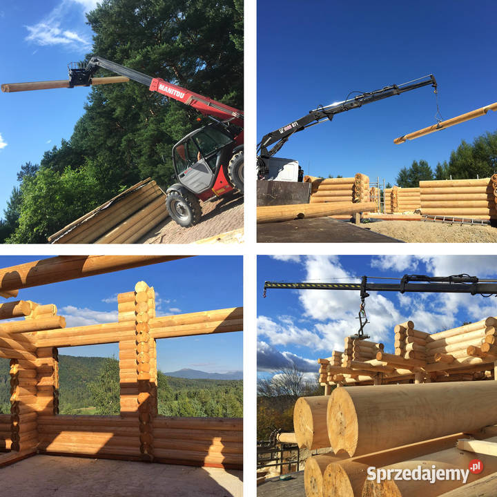 BAL DREWNIANY NA DOM 20 BALE DREWNIANE OKRĄGŁE