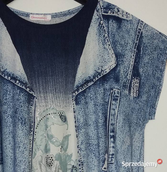 XXL Tunika z wzorem kamizelki Generation kolorowy Gliwice