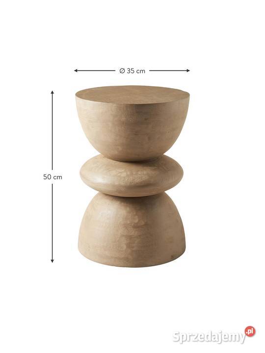 Stolik pomocniczy z drewna mangowego Benno Tarnów