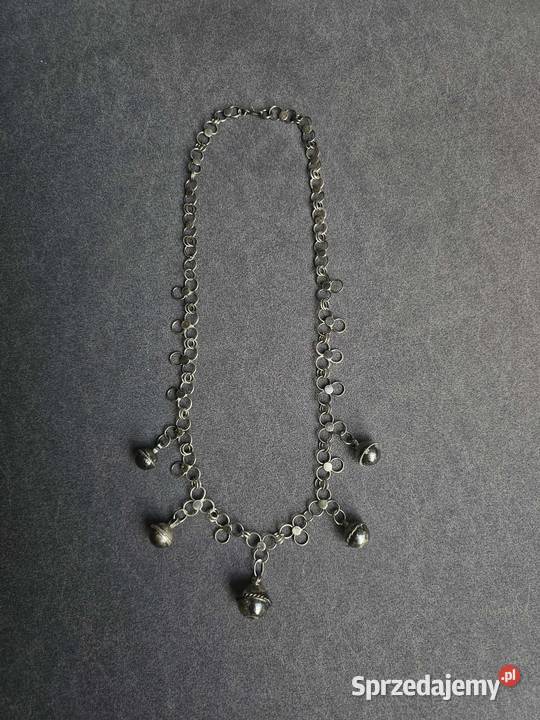 Naszyjnik srebrny kulki