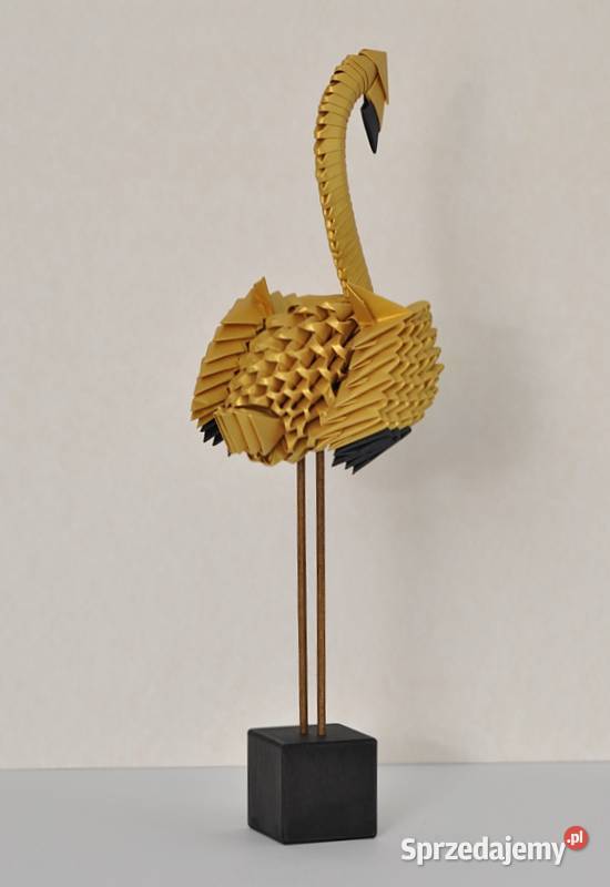 Flaming origami modułowe 3D papier metaliczny