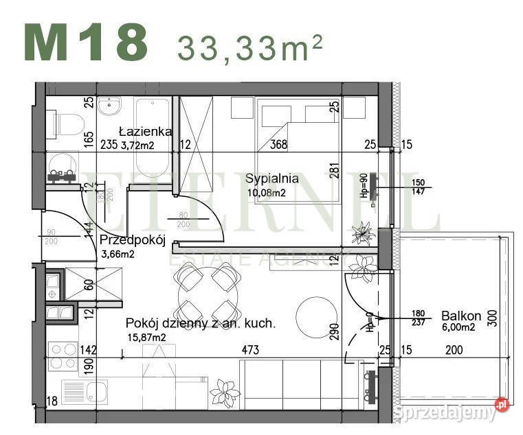 Kompaktowe mieszkanie 2pokojowe 3333m Czyżyny balkon Kraków
