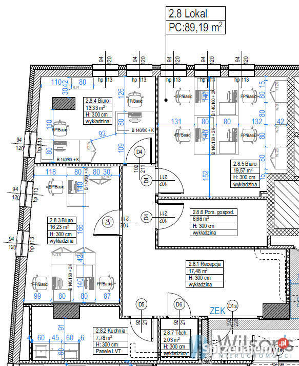 Lokal Warszawa Żelazna 8919m2