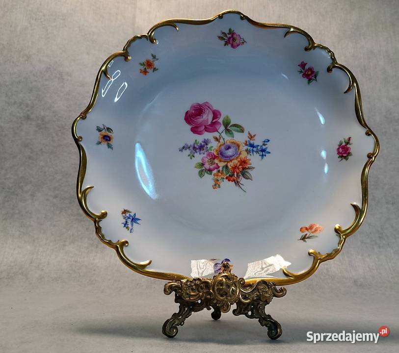 ILMENAU Patera Kwiaty 31 GRAF VOV HENNEBERG Porcelana i szkło Szczecin