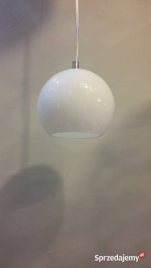 Lampa wisząca KULKA SZKŁO BIAŁE do pokoju Warszawa