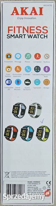 Akai Fitness Smartwatch Aksw06Gn Różne Kolory śląskie Pyskowice