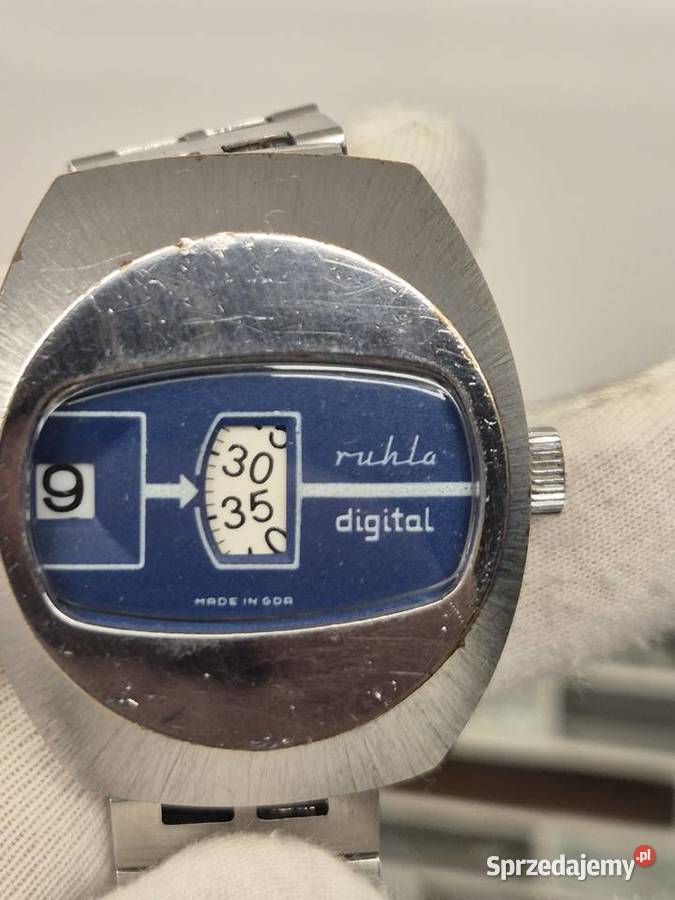Zegarek Ruhla Digital gazomierz DDR