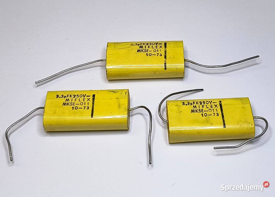 Kondensator 33uF 250V MKSE011 Unitra MIFLEX pomorskie Gdańsk