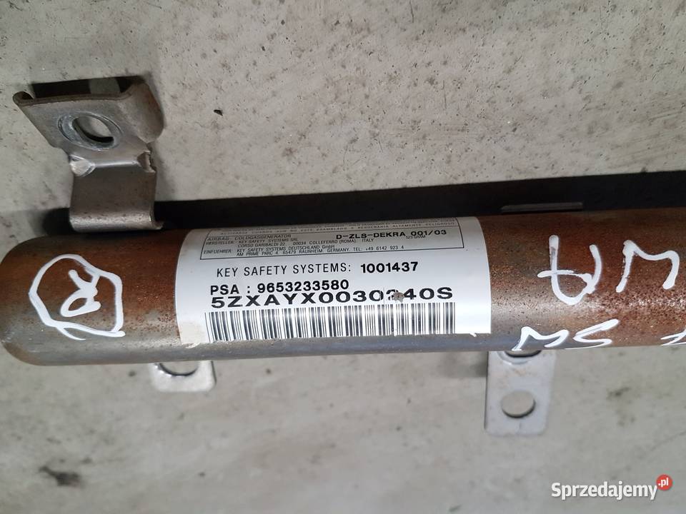 PEUGEOT 307 SW KOMBI KURTYNA POWIETRZNA LEWA Turek