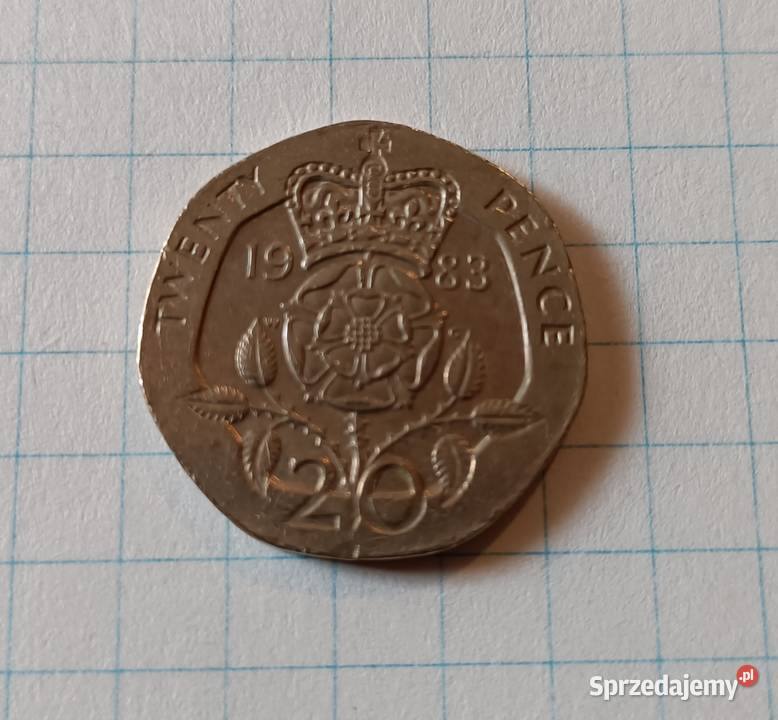 20 PENSÓW TWENTY PENCE 1983 WIELKA BRYTANIA Piszczac