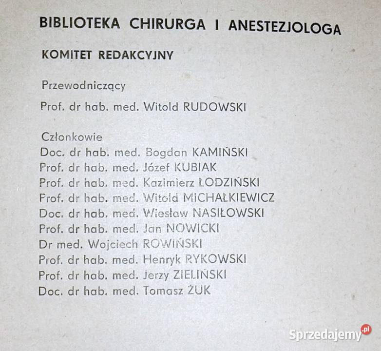 Powikłania operacjach naczyń krwionośnych H Chełm