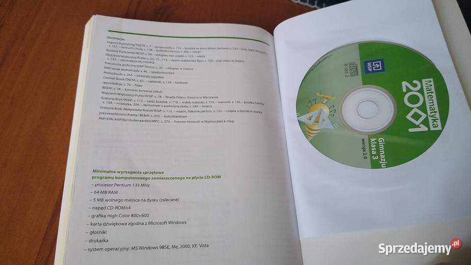 Matematyka 2001 Klasa 3 Gimnazjum Podręcznik CD Podręczniki Gdańsk