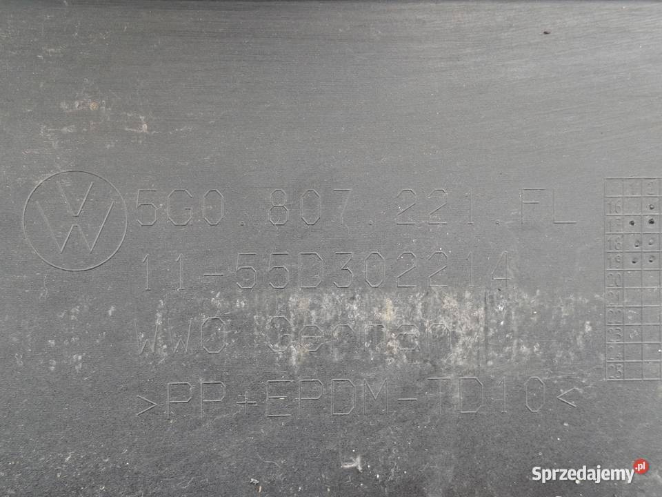 VW GOLF 7 VII LIFT ZDERZAK PRZÓD PRZEDNI KRATKA lubuskie Bieleń