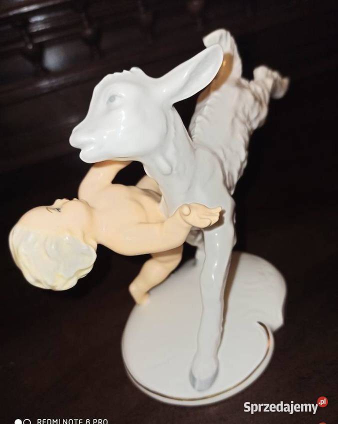 Figurka Putto z koziołkiem Schaubach Kunstl Gdańsk