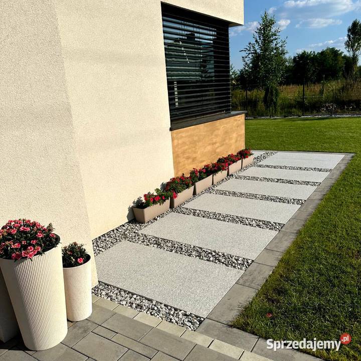 Płytki Granit G603 Bianco Cristal płomieniowany Lębork