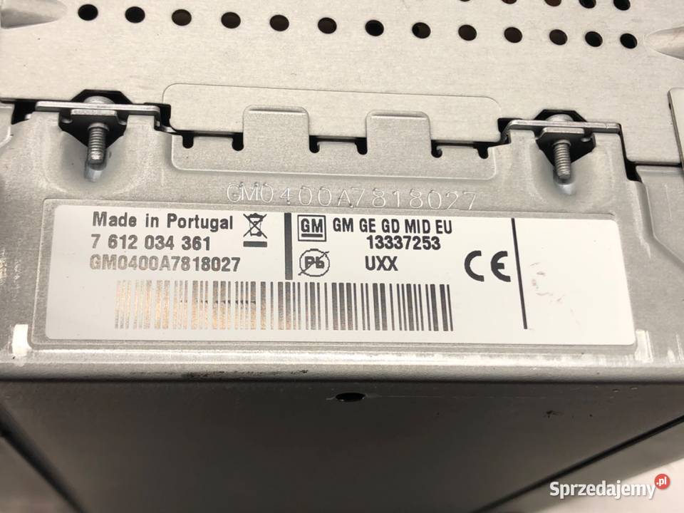 RADIO OPEL INSIGNIA A 13337253 0817 ODTWARZACZ podkarpackie
