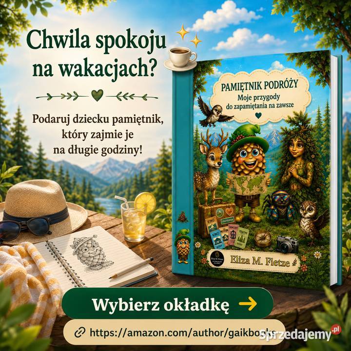 Wakacyjny pamiętnik podróży dzieci Rysuj i Żagań