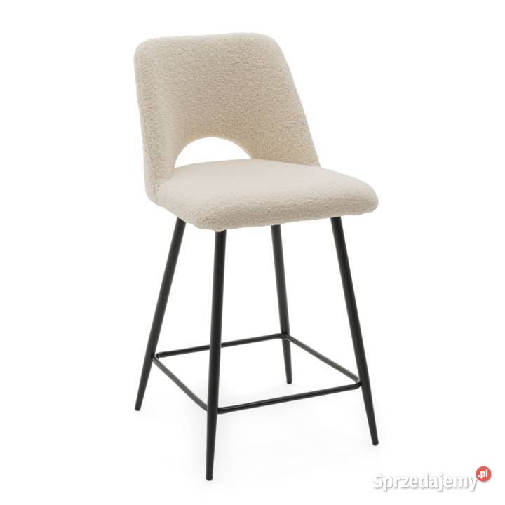 Hoker Tapicerowany Oro Boucle Jasnobeżowe Tarchały Małe