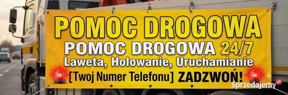 Baner reklamowy BUDOWLANKI i MECHANIKI Gotowy w Piaseczno