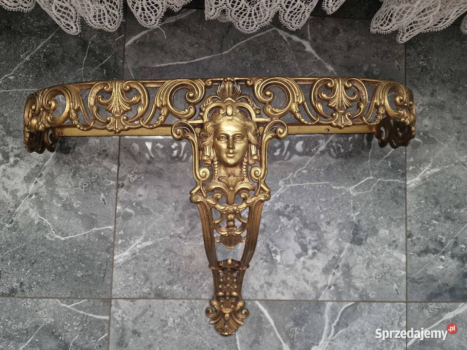 Ozdobna barokowa konsola ścienna Antyki Skierniewice