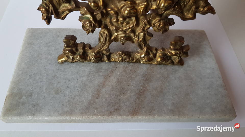 Stare mosiężne lusterko 4 mosiądz śląskie Dąbrowa Górnicza