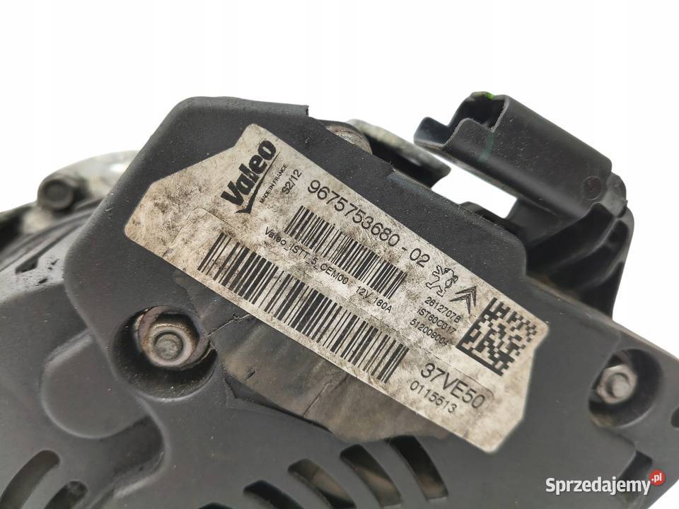 ALTERNATOR Citroen Berlingo II 16 HDI 9675753680 Chełm