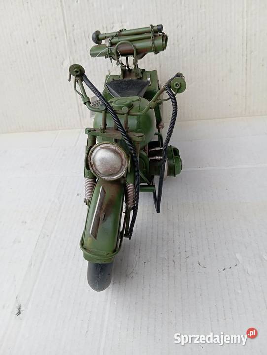 MOTOCYKL WOJSKOWY METALOWY RETRO REPLIKA Militaria