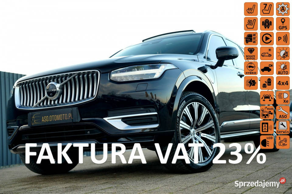 Volvo XC 90 INSCRIPTION panorama FUL LED hak czujnik martwego pola Otmuchów