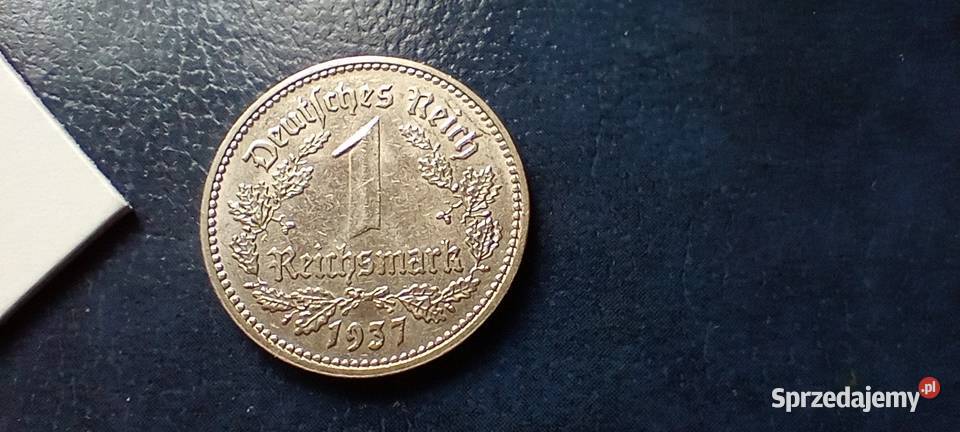 Stare monety 1 marka 1937 A Niemcy Numizmatyka Lesko