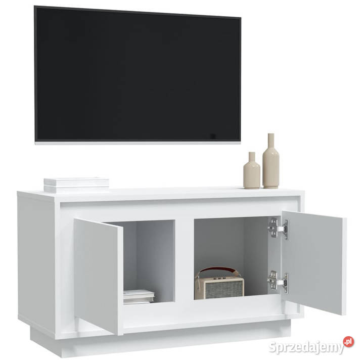 Szafka pod TV biała 80x35x45 materiał Warszawa