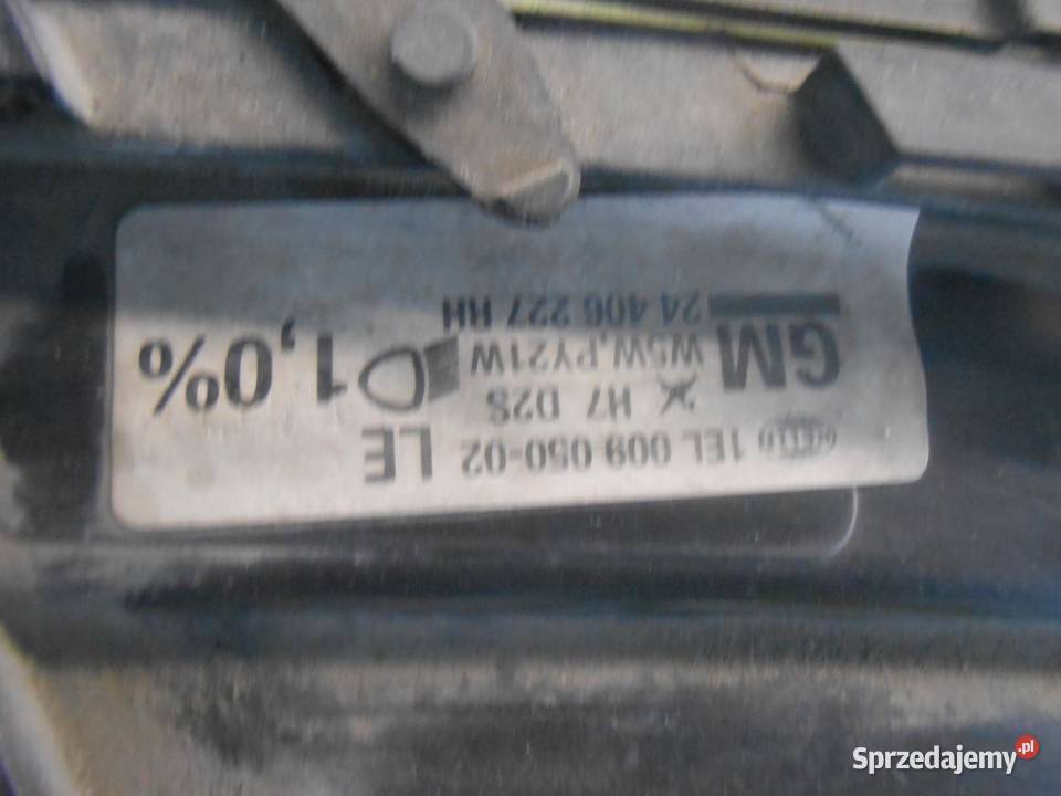 LAMPA PRAWA PRZEDNIA PRZÓD XENON OPEL OMEGA B osobowe